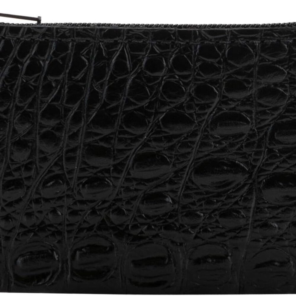 Genuine Leather Small Zipper Pouch Coin Purse for Women Change Holder for Men Si